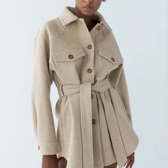 Zara Belted Jacket - Picture 2 of 3